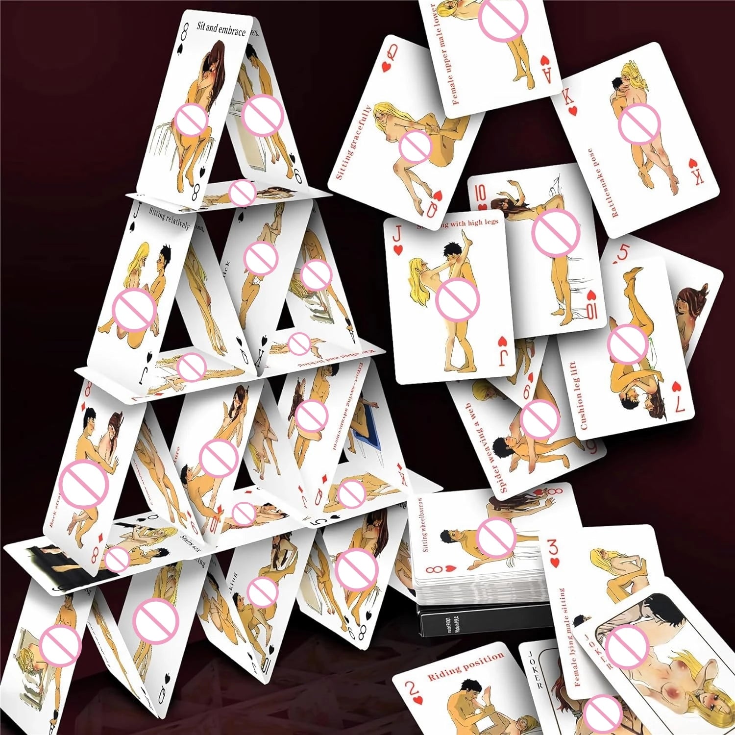Collection of Jeu de Cartes Érotique pour Couples - 54 Positions de Sexe in a gallery layout
