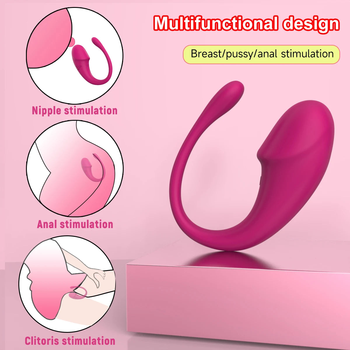 Collection of Vibromasseur Dildo connécté - 9 Modes in a gallery layout
