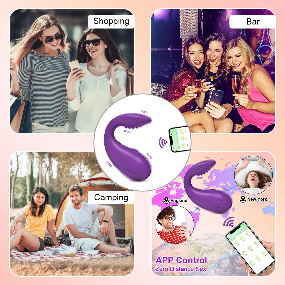 Collection of Vibromasseur de contrôle Bluetooth APP in a gallery layout