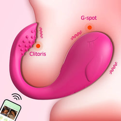Collection of Œuf Vibrant à Contrôle Bluetooth pour Femmes – Stimulateur Clitoridien et Massager G-Spot in a gallery layout