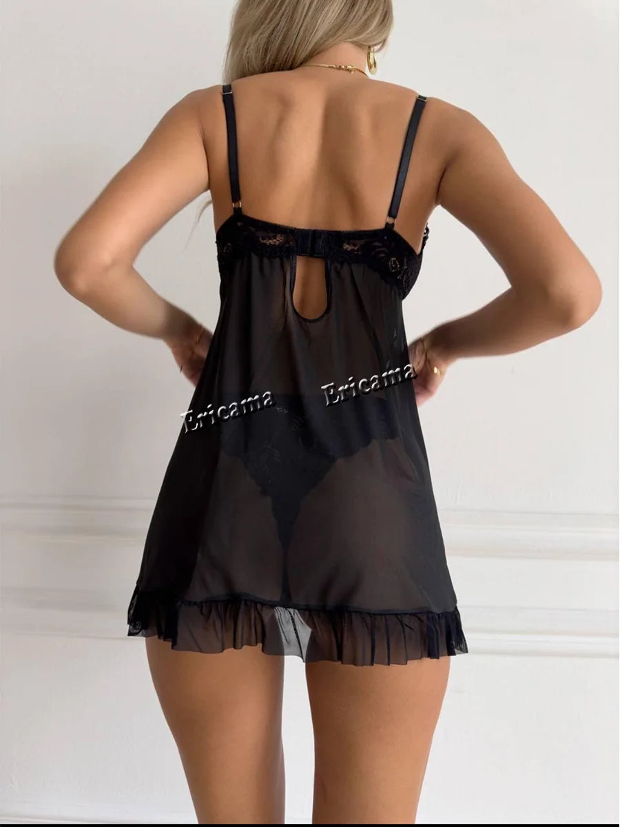 Collection of Ensemble Lingerie Sexy Sans Armature in a gallery layout