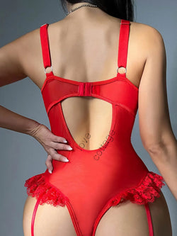 Collection of Lingerie dentelle florale avec armatures et porte-jarretelles in a gallery layout
