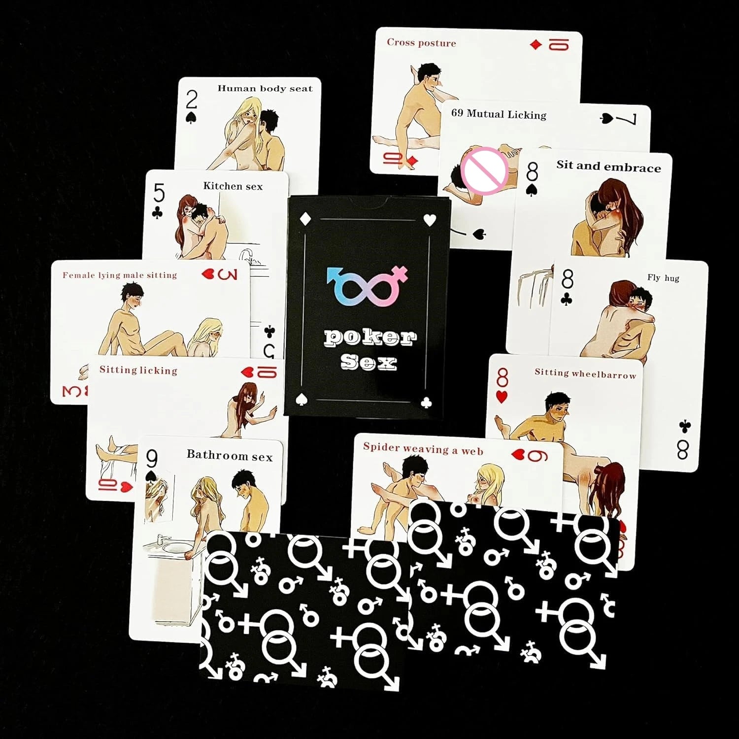 Collection of Jeu de Cartes Érotique pour Couples - 54 Positions de Sexe in a gallery layout