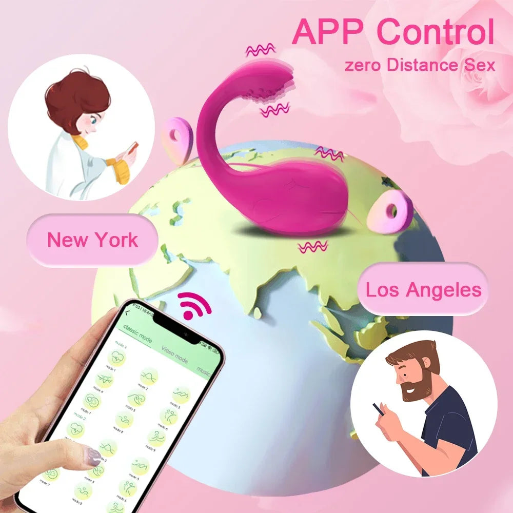 Collection of Œuf Vibrant à Contrôle Bluetooth pour Femmes – Stimulateur Clitoridien et Massager G-Spot in a gallery layout