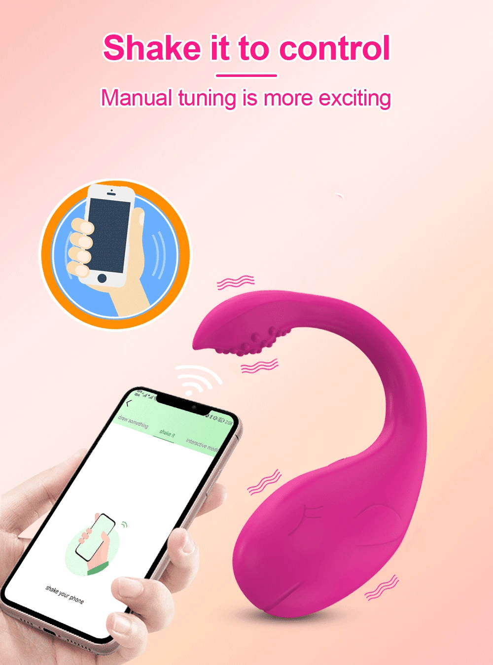 Collection of Œuf Vibrant à Contrôle Bluetooth pour Femmes – Stimulateur Clitoridien et Massager G-Spot in a gallery layout